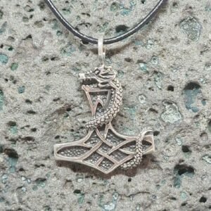 tórshamar amulett við jormungandr, 925s