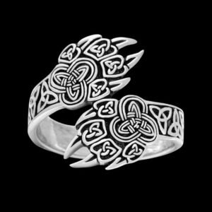 bear claw aesthetic silver sterling ring handmade viking jewellery vkngjewelry 54045018882376.jpg