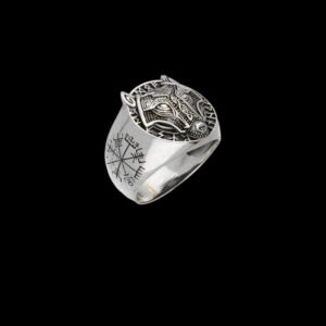fenrir vegvisir silver sterling ring handmade viking jewellery vkngjewelry 54044950954312.jpg