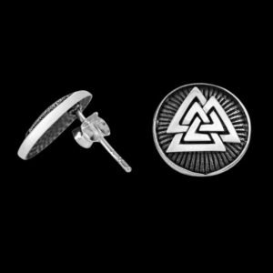 silver sterling valknut button earrings handmade viking jewellery vkngjewelry 54611322601800.jpg