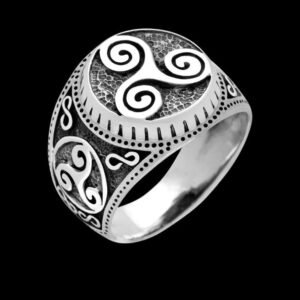 sterling silver viking triskelion celtic pagan handcrafted ring made on demand viking jewellery vkngjewelry 56884765491528.jpg