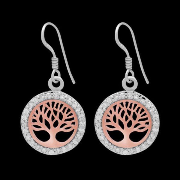 sterling silver with rose gold viking yggdrasil and cubic zirconia earrings handmade viking jewellery vkngjewelry 53960064008520.jpg