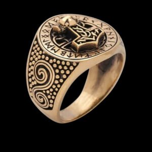 thor hammer runic bronze ring handmade viking jewellery vkngjewelry 54596578738504.jpg