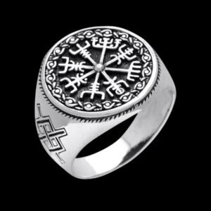 vegvisir and gungnir sterling silver ring made on demand vkng jewelry vkngjewelry 53786355859784.jpg