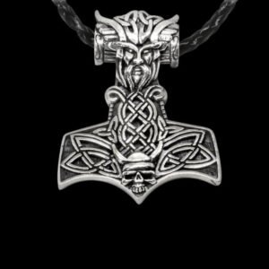 viking odin thor hammer mjolnir skull norse pendant silver viking jewellery vkngjewelry 54705979720008.jpg