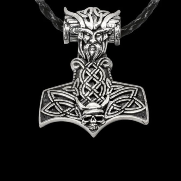 viking odin thor hammer mjolnir skull norse pendant silver viking jewellery vkngjewelry 54705979720008.jpg