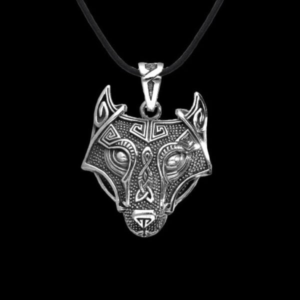 wolf head silver sterling amulet handmade vkngjewelry 54596356637000.jpg