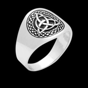 Celtic Triquetra Band Ring 925 Sterling Silver