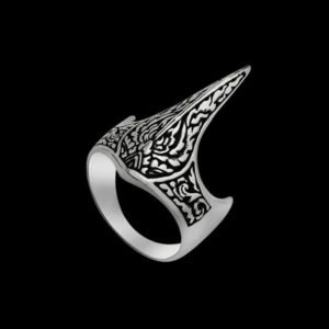 925 Sterling Silver Viking Raven Skull Handmade Ring