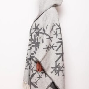 norðurlendskur styrkið ull møttul við hettu