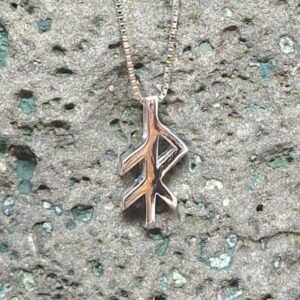 orku bindrúnu hálsprýði, 925s