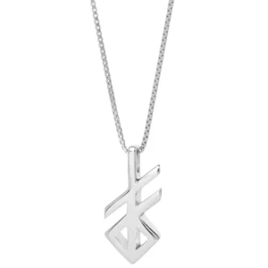 hálsprýði við bindrúnu fyri skapan, 925s